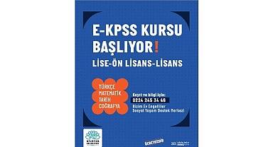 Nilüfer Belediyesi’nden engelli bireylere ücretsiz E-KPSS kursu